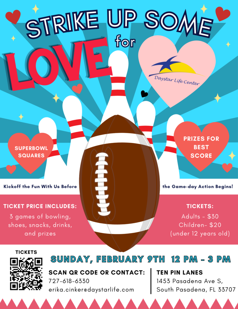 bowling fundraiser flyer